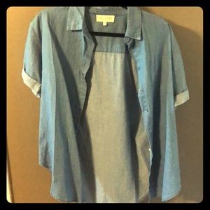 En Creme denim  button up. Size Small